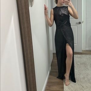 BCBG long dress with slit